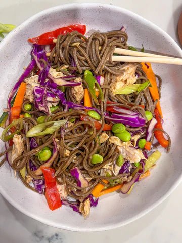 Chicken Soba Noodle Salad - Hannah Kate Home