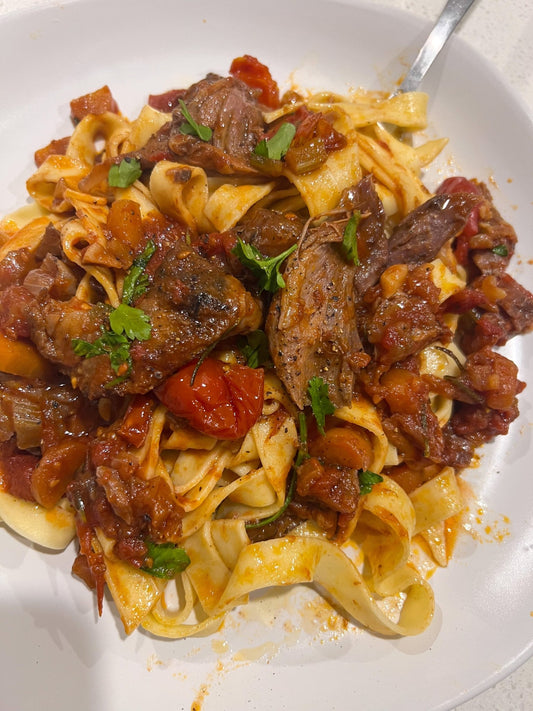 Lamb Shank Ragu with Parppadelle - Hannah Kate Home