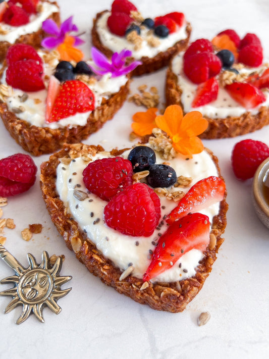 Valentine's Day Heart Granola Cups - Hannah Kate Home