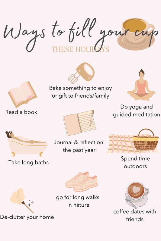 Ways to fill your cup these holidays - Hannah Kate Home