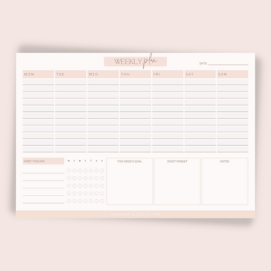 Weekly Plan Notepad