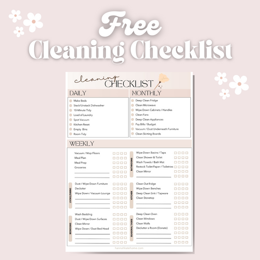 Free Cleaning Checklist